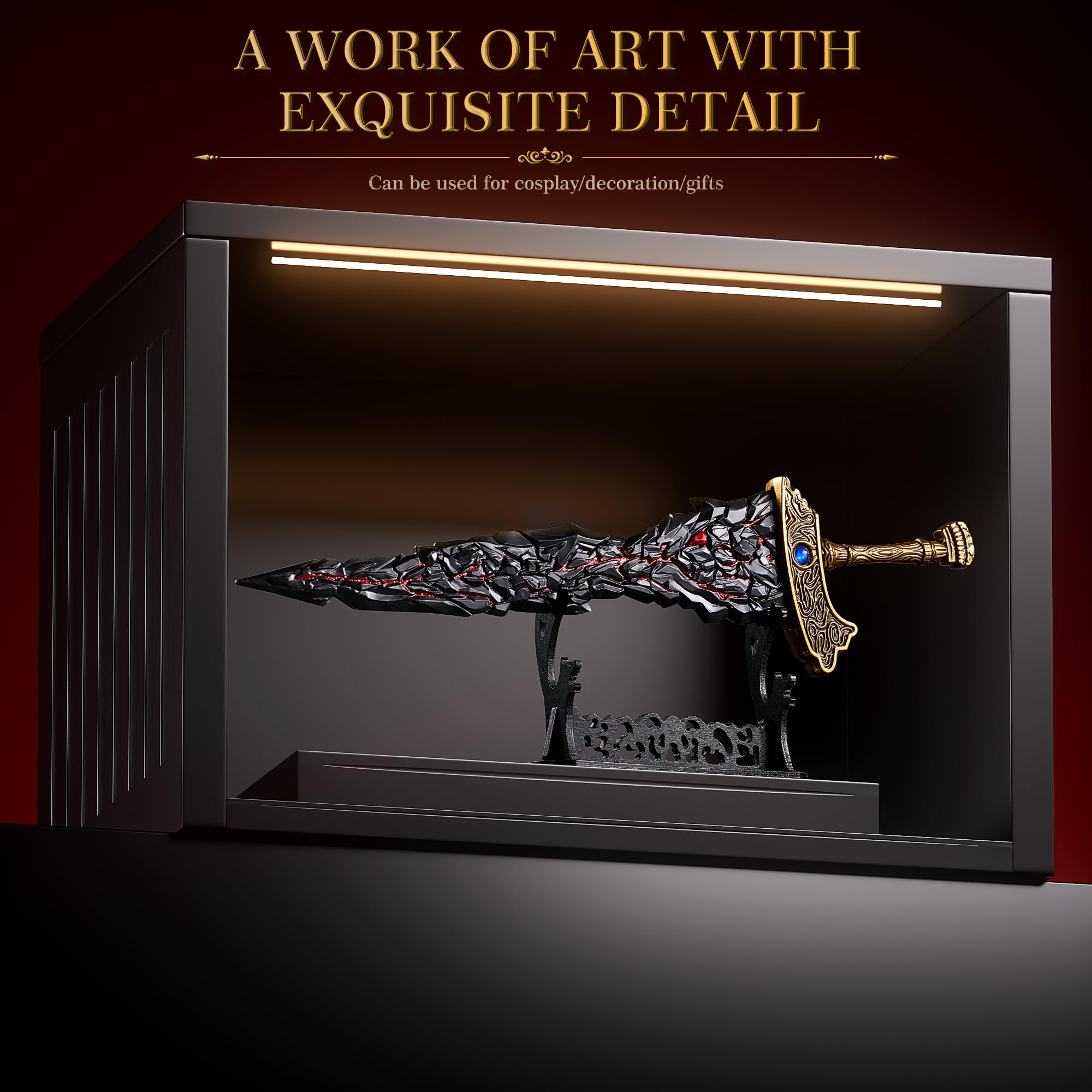 Elden Ring Maliketh's Black Blade Model 11.8-Inch Metal Craft
